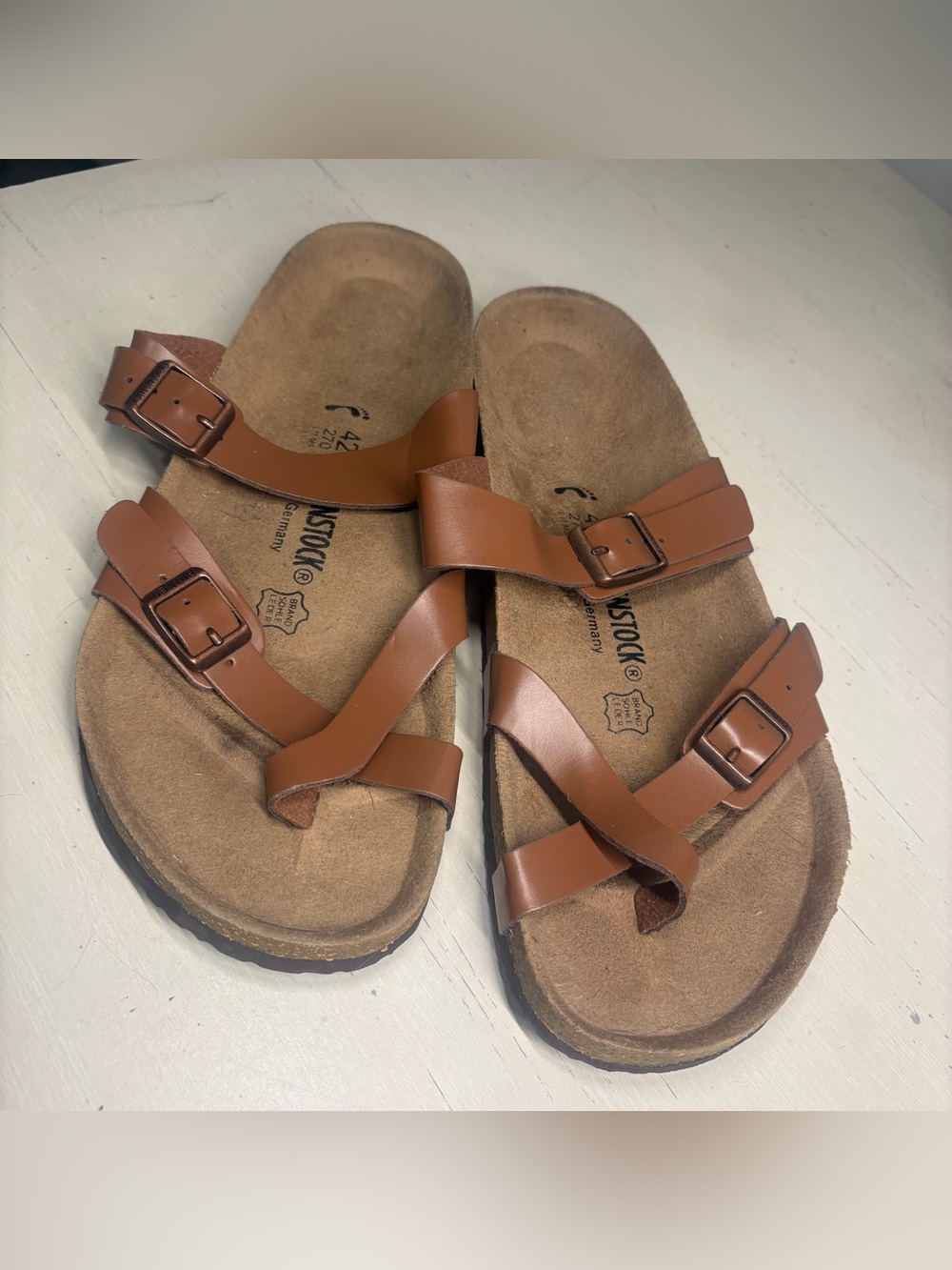 Birkenstock brown sandals size 42
